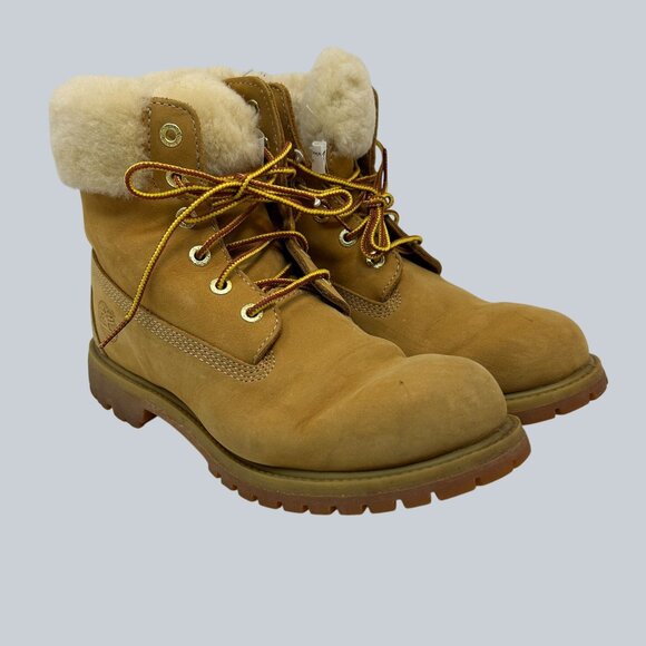 Timberland Womens Shearling-Lined Waterproof Premium 6" Boots Size 9M - Picture 4 of 10